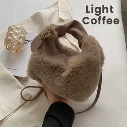 📢📢50% OFF !!!⏰ Best Gift For Her – 2026 Multifunctional Faux Fur Bag, Skin-Friendly & Convertible (Shoulder/Crossbody) 👜