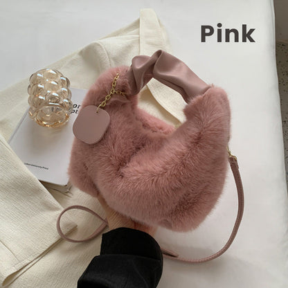 📢📢50% OFF !!!⏰ Best Gift For Her – 2026 Multifunctional Faux Fur Bag, Skin-Friendly & Convertible (Shoulder/Crossbody) 👜