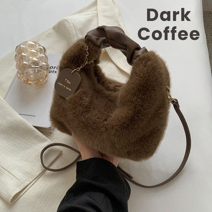 📢📢50% OFF !!!⏰ Best Gift For Her – 2026 Multifunctional Faux Fur Bag, Skin-Friendly & Convertible (Shoulder/Crossbody) 👜