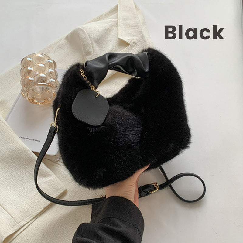 📢📢50% OFF !!!⏰ Best Gift For Her – 2026 Multifunctional Faux Fur Bag, Skin-Friendly & Convertible (Shoulder/Crossbody) 👜