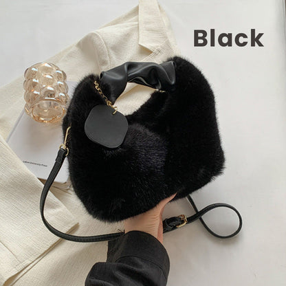 📢📢50% OFF !!!⏰ Best Gift For Her – 2026 Multifunctional Faux Fur Bag, Skin-Friendly & Convertible (Shoulder/Crossbody) 👜