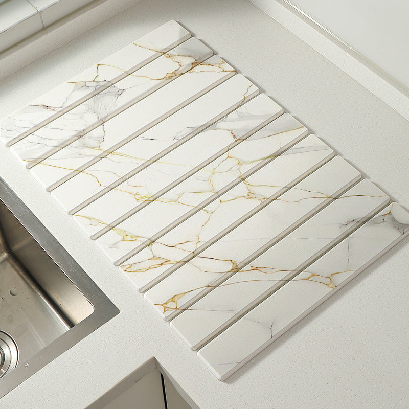 📢📢30% OFF !! ⏰Luxury Marble Effect Diatomaceous Earth Drying Mat – 60-Second Super Absorbent & Heat-Resistant