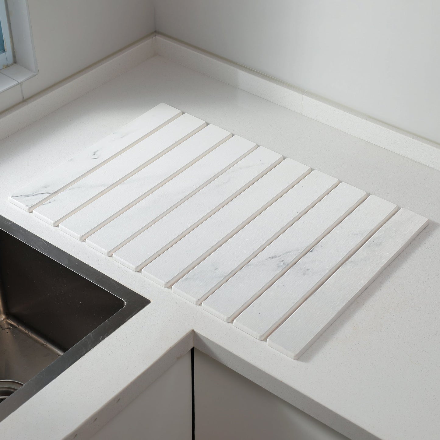 📢📢30% OFF !! ⏰Luxury Marble Effect Diatomaceous Earth Drying Mat – 60-Second Super Absorbent & Heat-Resistant