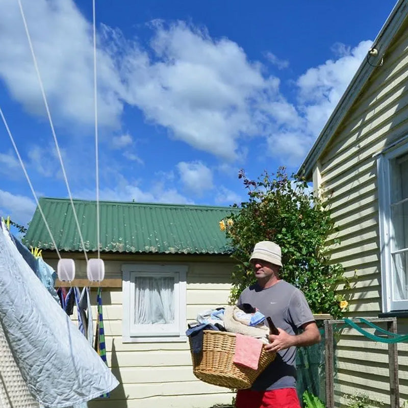 📢📢50% OFF !!!⏰Invisible retractable clothesline with double line