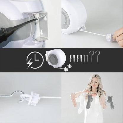 📢📢50% OFF !!!⏰Invisible retractable clothesline with double line