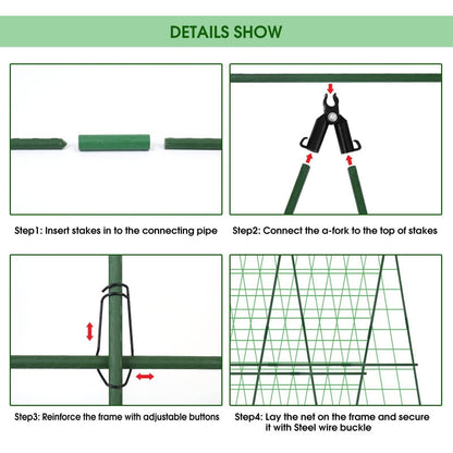 🌿 A-Frame Garden Trellis for Climbing Plants – Sturdy Support for Vines, Flowers & Vegetables 🌸🥒