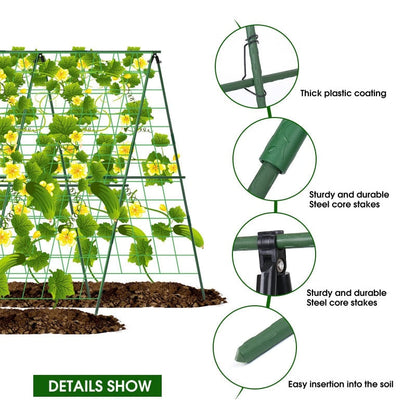 🌿 A-Frame Garden Trellis for Climbing Plants – Sturdy Support for Vines, Flowers & Vegetables 🌸🥒