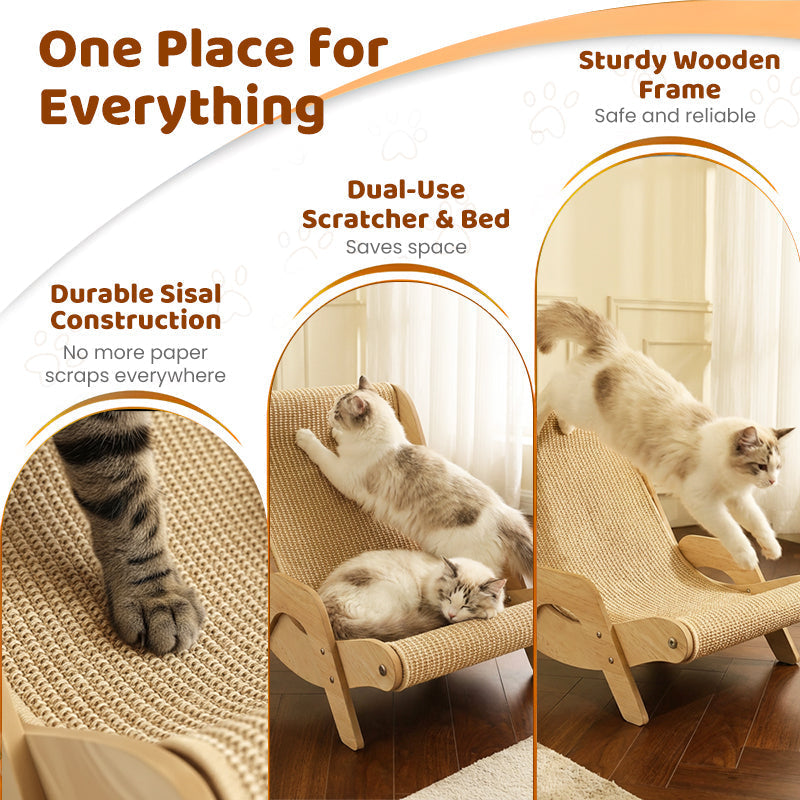 📢📢50% OFF !!!⏰2-in-1 Sisal Cat Scratching Lounger