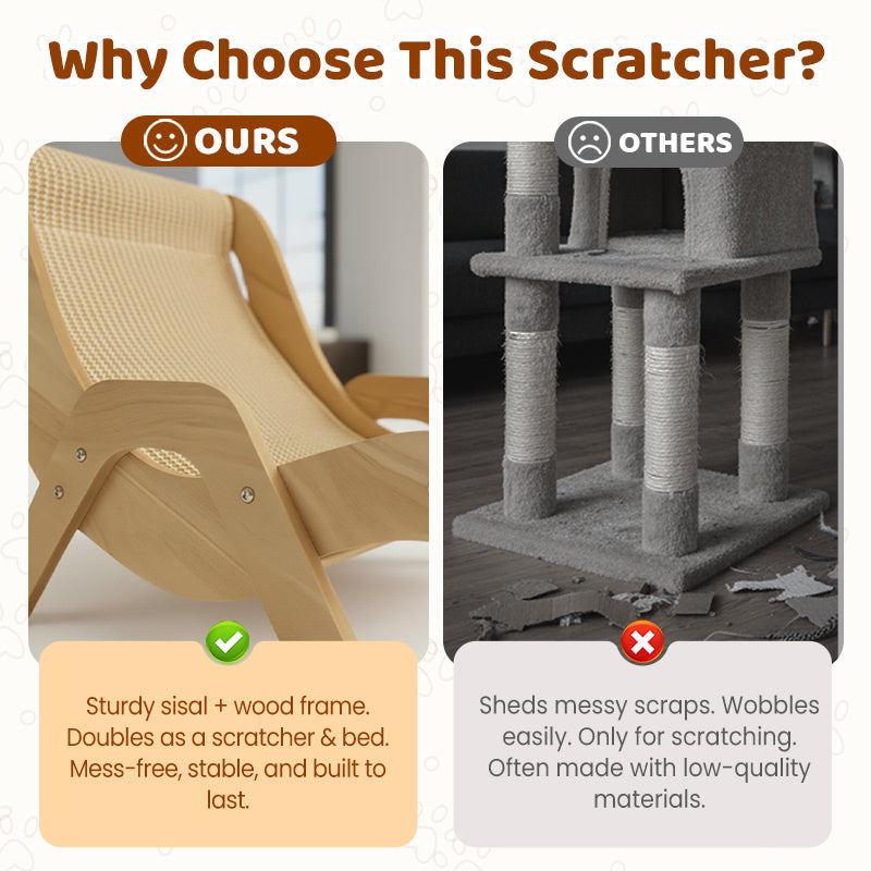 📢📢50% OFF !!!⏰2-in-1 Sisal Cat Scratching Lounger