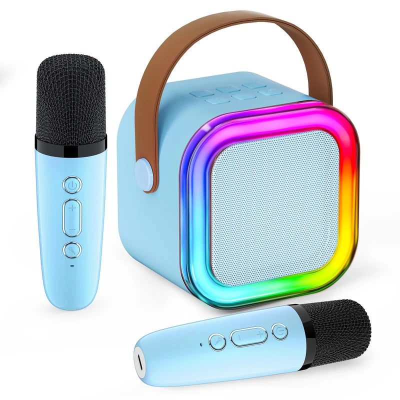 📢📢50% OFF !!!⏰Mini Karaoke Machine for Kids with Wireless Microphones