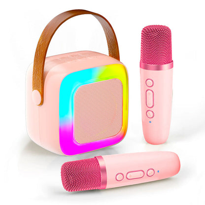 📢📢50% OFF !!!⏰Mini Karaoke Machine for Kids with Wireless Microphones