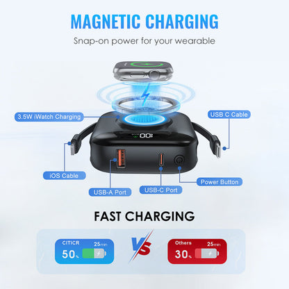 📢📢40% OFF !!!⏰Portable Magnetic Fast Charging Power Bank