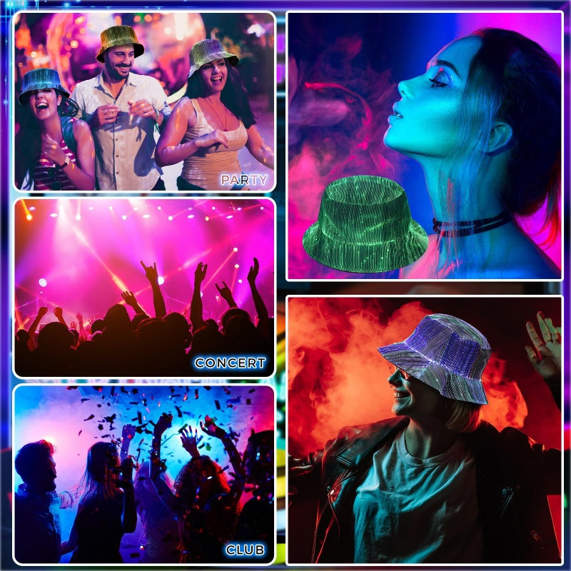 📢📢50% OFF !!!⏰Luminous Fiber Optic Bucket Hat