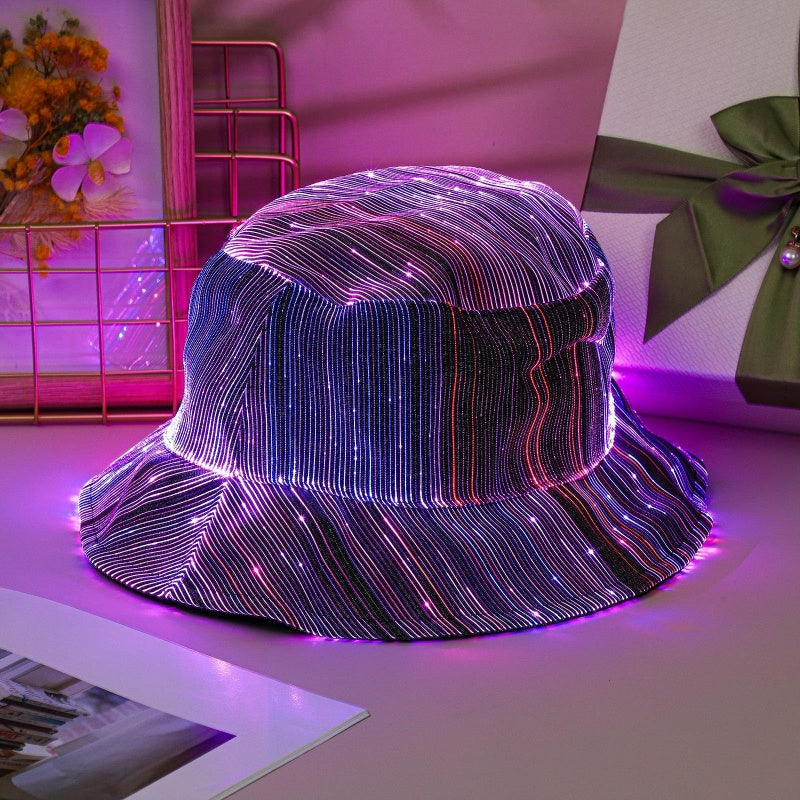 📢📢50% OFF !!!⏰Luminous Fiber Optic Bucket Hat