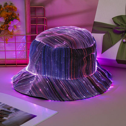 📢📢50% OFF !!!⏰Luminous Fiber Optic Bucket Hat