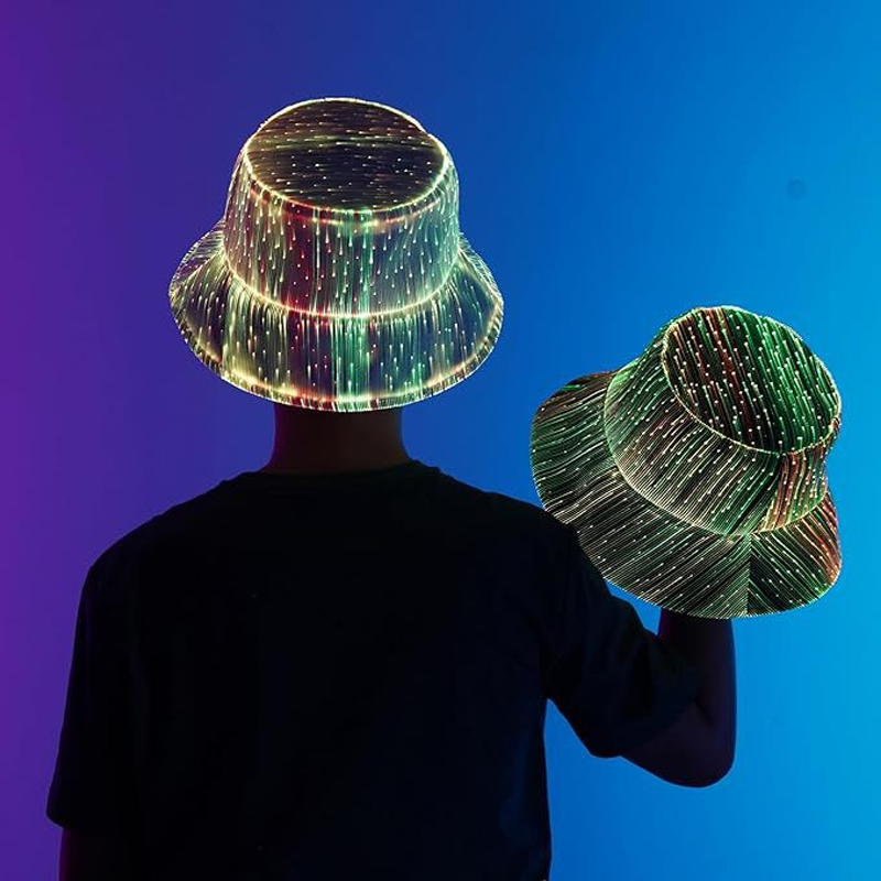 📢📢50% OFF !!!⏰Luminous Fiber Optic Bucket Hat