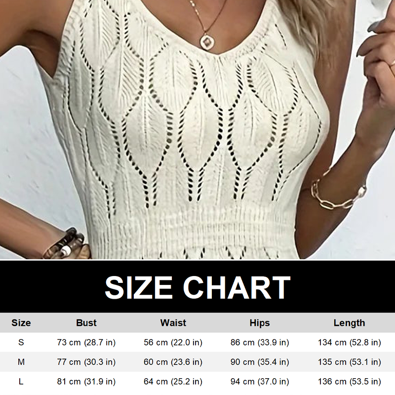 📢📢50% OFF !!!⏰Elegant V-Neck Pointelle Knit Dress