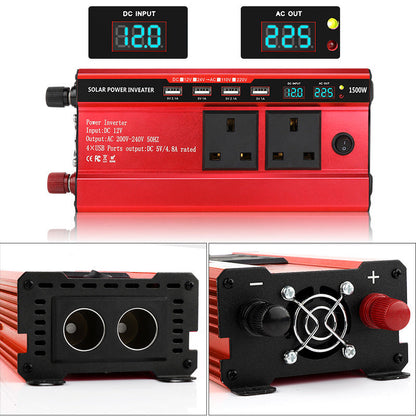 📢📢50% OFF !!!⏰1500W Car Power Inverter with 4 USB Ports