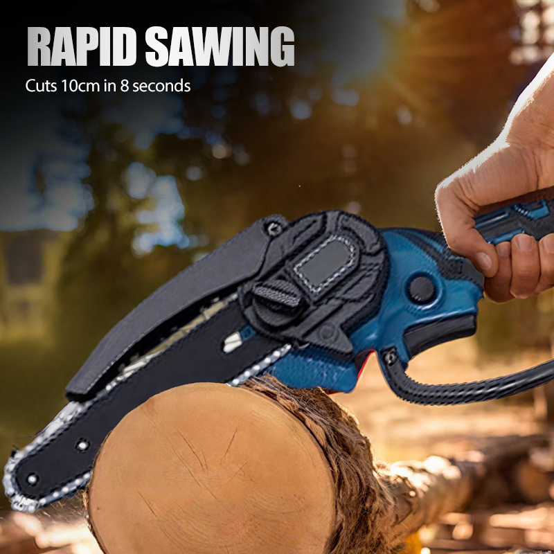 📢📢50% OFF !!!⏰6-Inch Mini Portable Cordless Electric Chainsaw