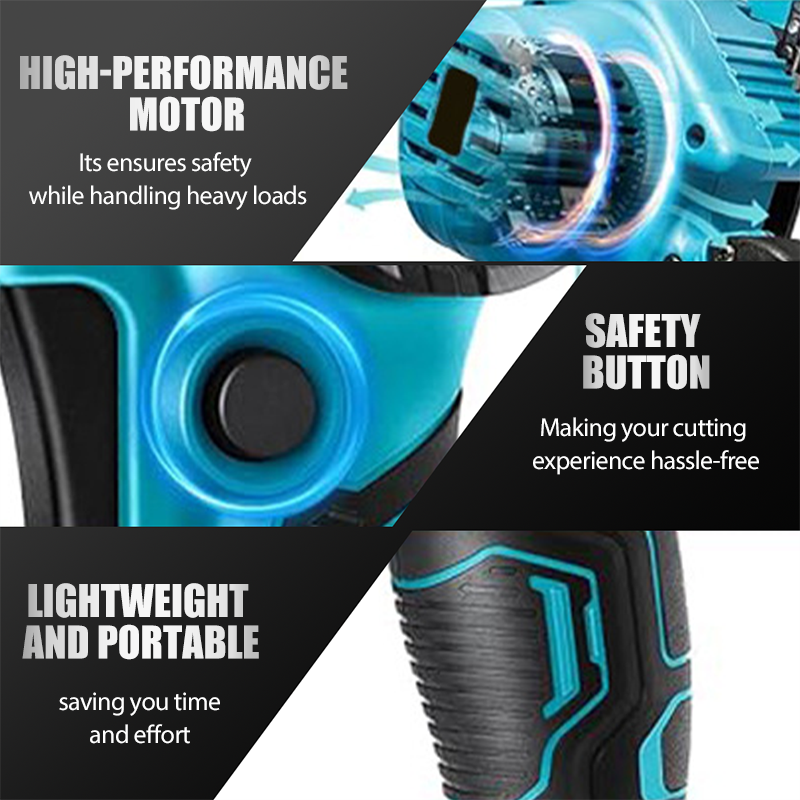 📢📢50% OFF !!!⏰6-Inch Mini Portable Cordless Electric Chainsaw