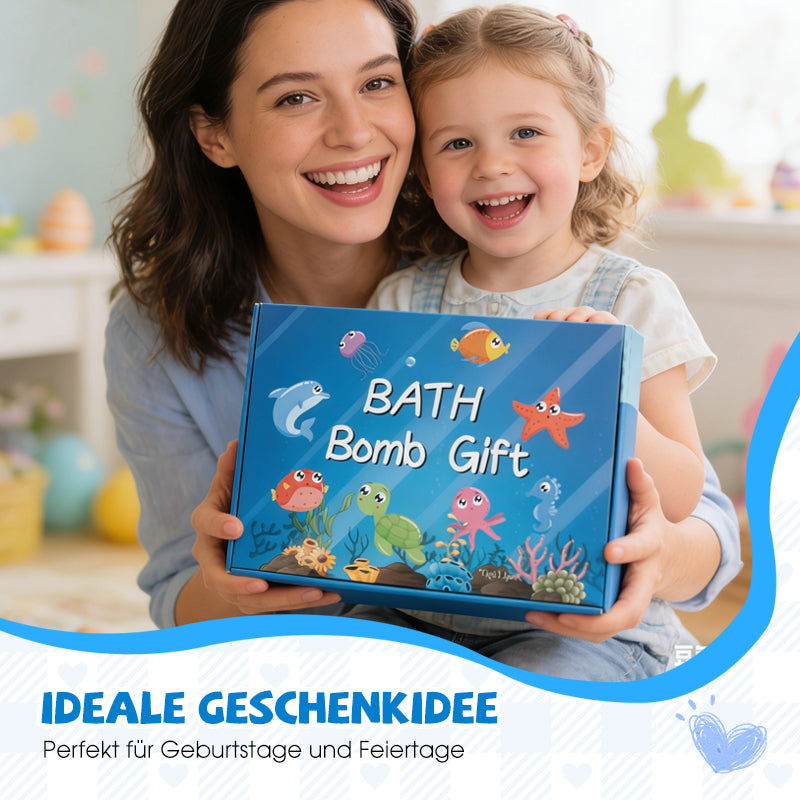 🛁 50% OFF NOW! 🌊 Ocean Theme Bath Bombs – 12 Pcs, 60g Each, Foamy Bath Time & Fun Gift Idea for Kids 🎁