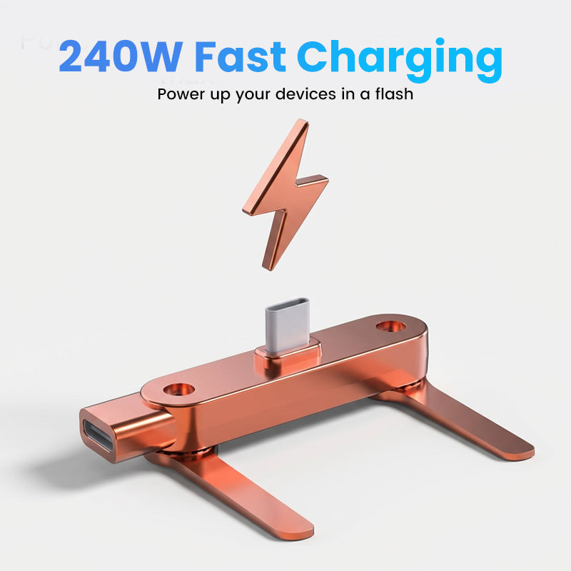 📢📢Big Sale Now On!⏰Fast Charging Adapter with 360° Foldable Phone Stand🔥