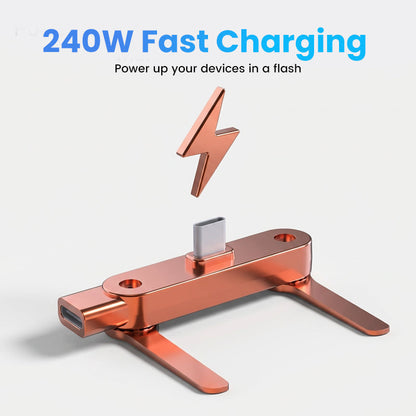 📢📢Big Sale Now On!⏰Fast Charging Adapter with 360° Foldable Phone Stand🔥