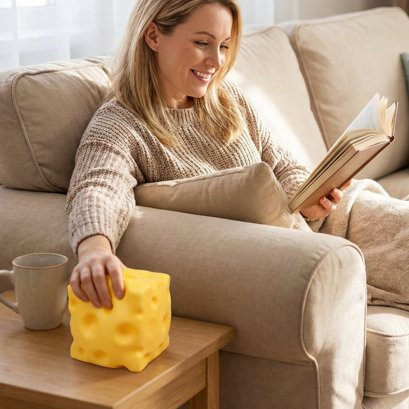 📢📢50% OFF !!!⏰Giant Cheese Stress Toy – Therapeutic Relief with Satisfying Squeeze! ✨