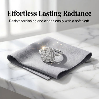 📢📢Big Sale Now On!⏰Brilliant Double Halo Square Ring for Women