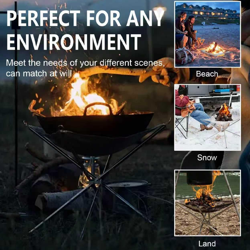 📢📢Big Sale Now On!⏰Portable Outdoor Fire Pit with Carrying Bag