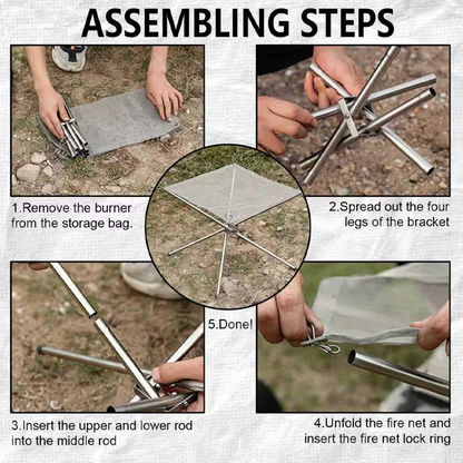 📢📢Big Sale Now On!⏰Portable Outdoor Fire Pit with Carrying Bag