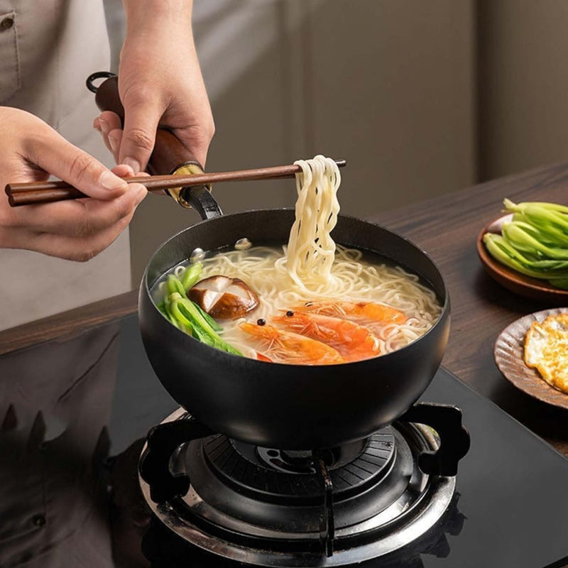 💎 59% OFF! 💎 Uncoated Thick Iron Wok with Lid – Healthy Pure Iron, Family-Sized & Works on All Stovetops 🍳🔥