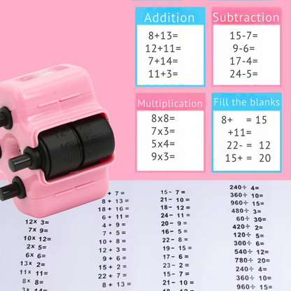 Children's favorite 4-in-1 Math Roller Stamp for Kids