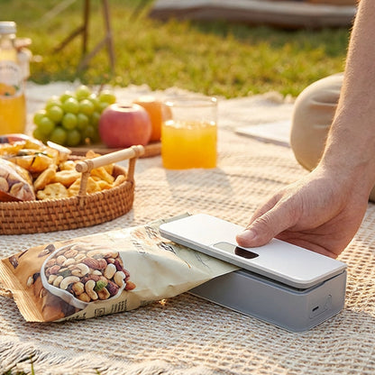 🔋 40% OFF NOW! 🔥 Rechargeable 2-in-1 Mini Bag Sealer with Cutter – USB-C, 6-Level Heat & Magnetic Design ✨