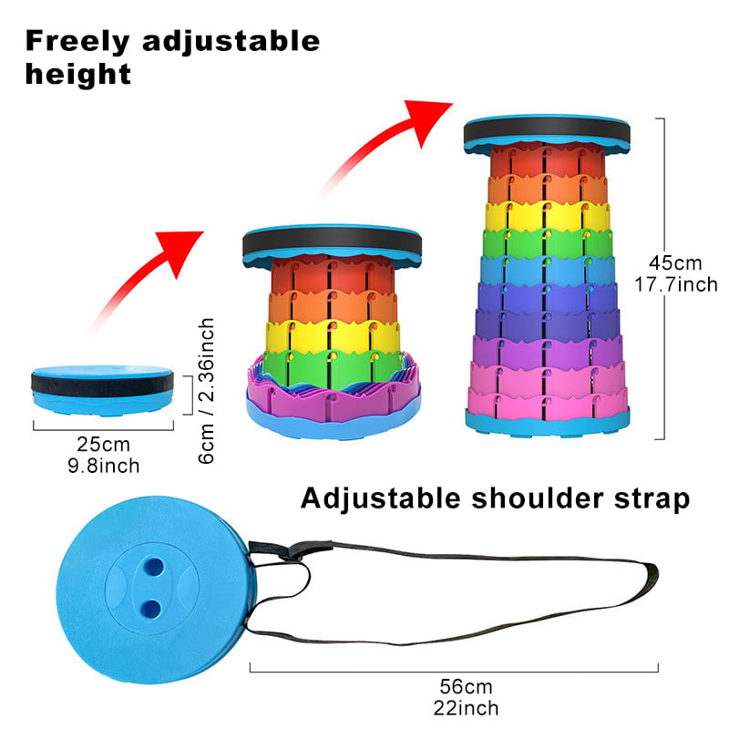 Retractable Folding Stool