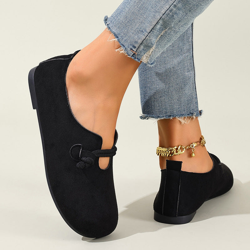 📢📢30% OFF !! ⏰Comfortable Slip-On Faux Suede Flats