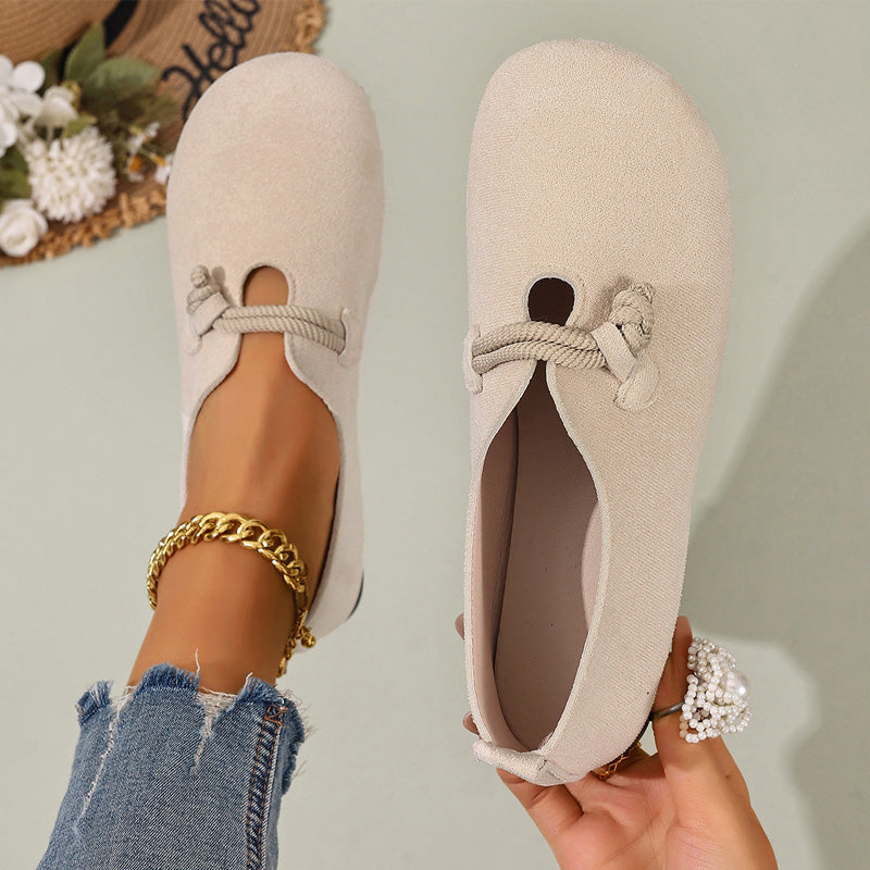 📢📢30% OFF !! ⏰Comfortable Slip-On Faux Suede Flats