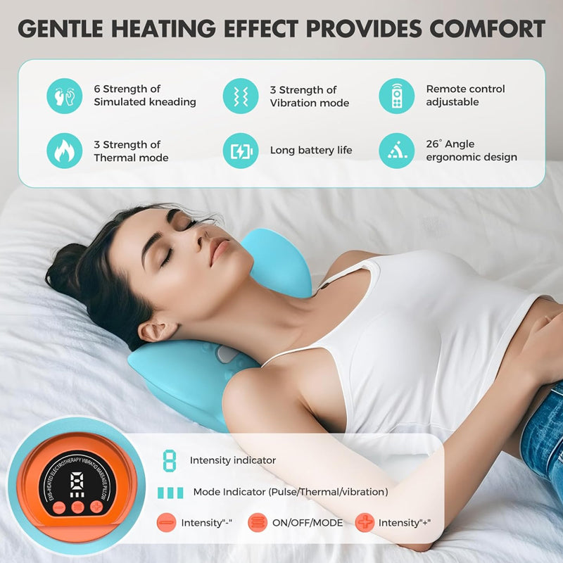 📢📢50%  OFF !! ⏰EMS Smart Neck Massage Pillow