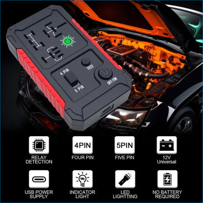 📢📢50%  OFF !! ⏰USB-C Car Relay Tester for 4/5 Pin Relays