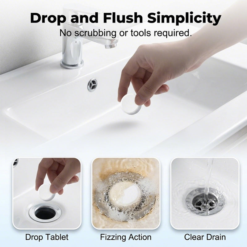 📢📢BUY 2 GET 1 FREE⏰Effervescent Drain Clog Remover Tablets