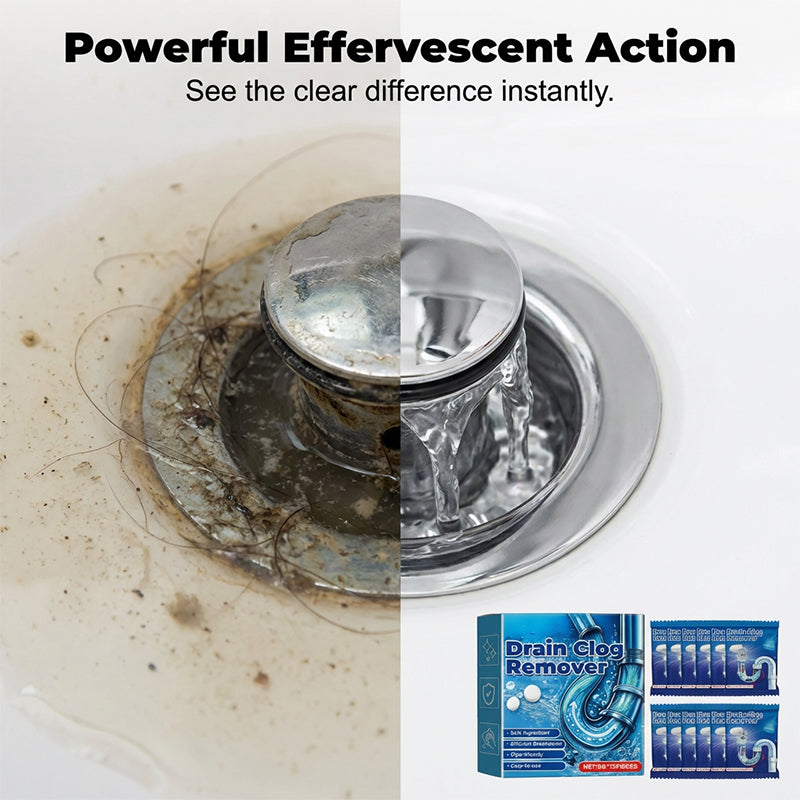 📢📢BUY 2 GET 1 FREE⏰Effervescent Drain Clog Remover Tablets