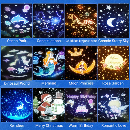 Bluetooth Night Light Projector for Girls