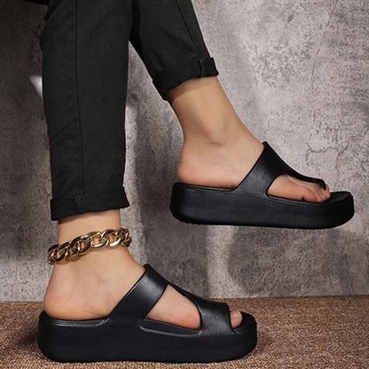 📢📢35% OFF !!!⏰Trendy Toe-Loop Platform Sandals – Lightweight & All-Match for Daily Wear