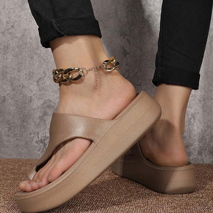 📢📢35% OFF !!!⏰Trendy Toe-Loop Platform Sandals – Lightweight & All-Match for Daily Wear