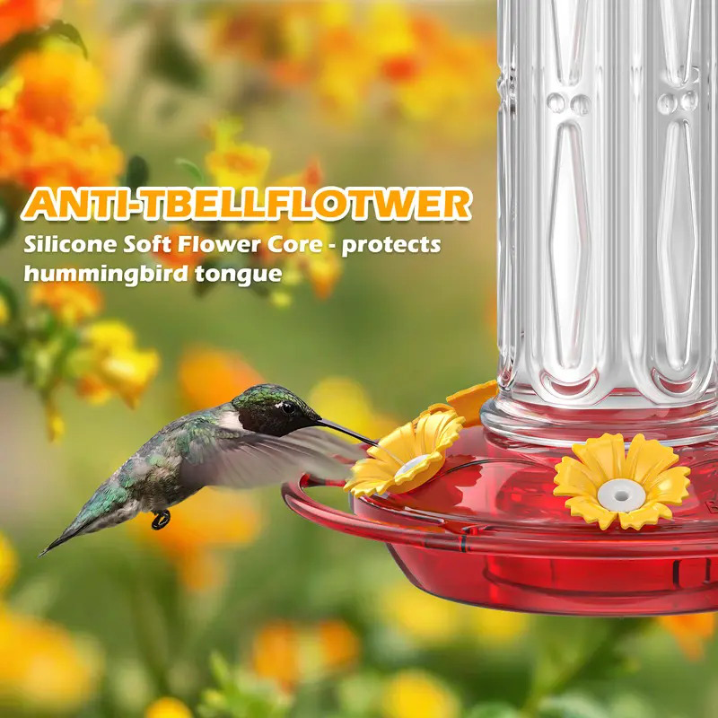 📢📢34% OFF !!!⏰Hanging Hummingbird Feeder with Ant Moat