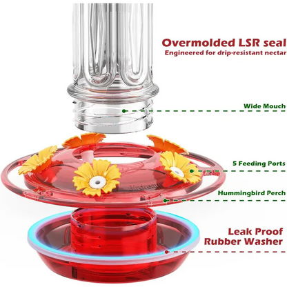 📢📢34% OFF !!!⏰Hanging Hummingbird Feeder with Ant Moat