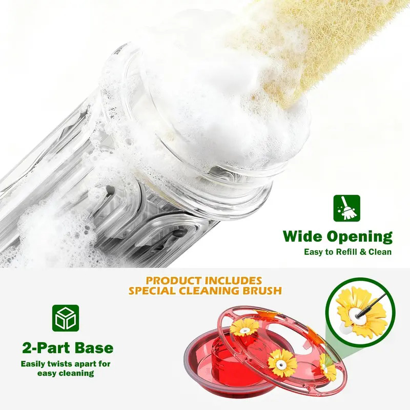 📢📢34% OFF !!!⏰Hanging Hummingbird Feeder with Ant Moat