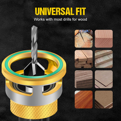 📢📢35% OFF !!!⏰4PCS Wood Countersink Drill Bit Set with Depth Stop