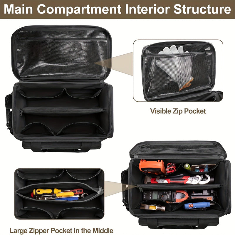 📢📢35% OFF !!!⏰14-Inch Heavy-Duty Canvas Tool Bag