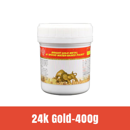 📢📢40% OFF !! ⏰Bright Gold Metal & Wood Water-Based Paint